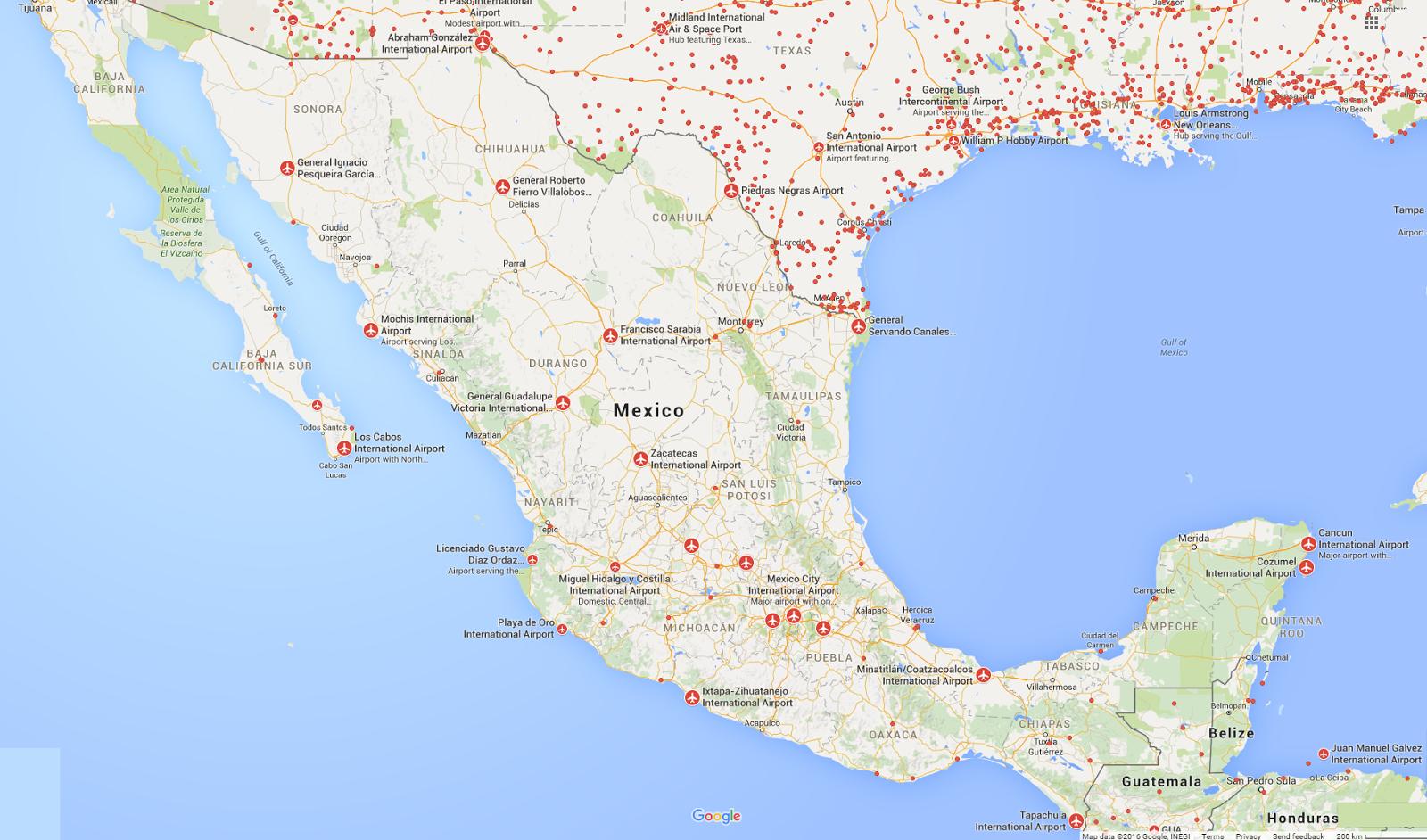 Mexiko Karta | Karta
