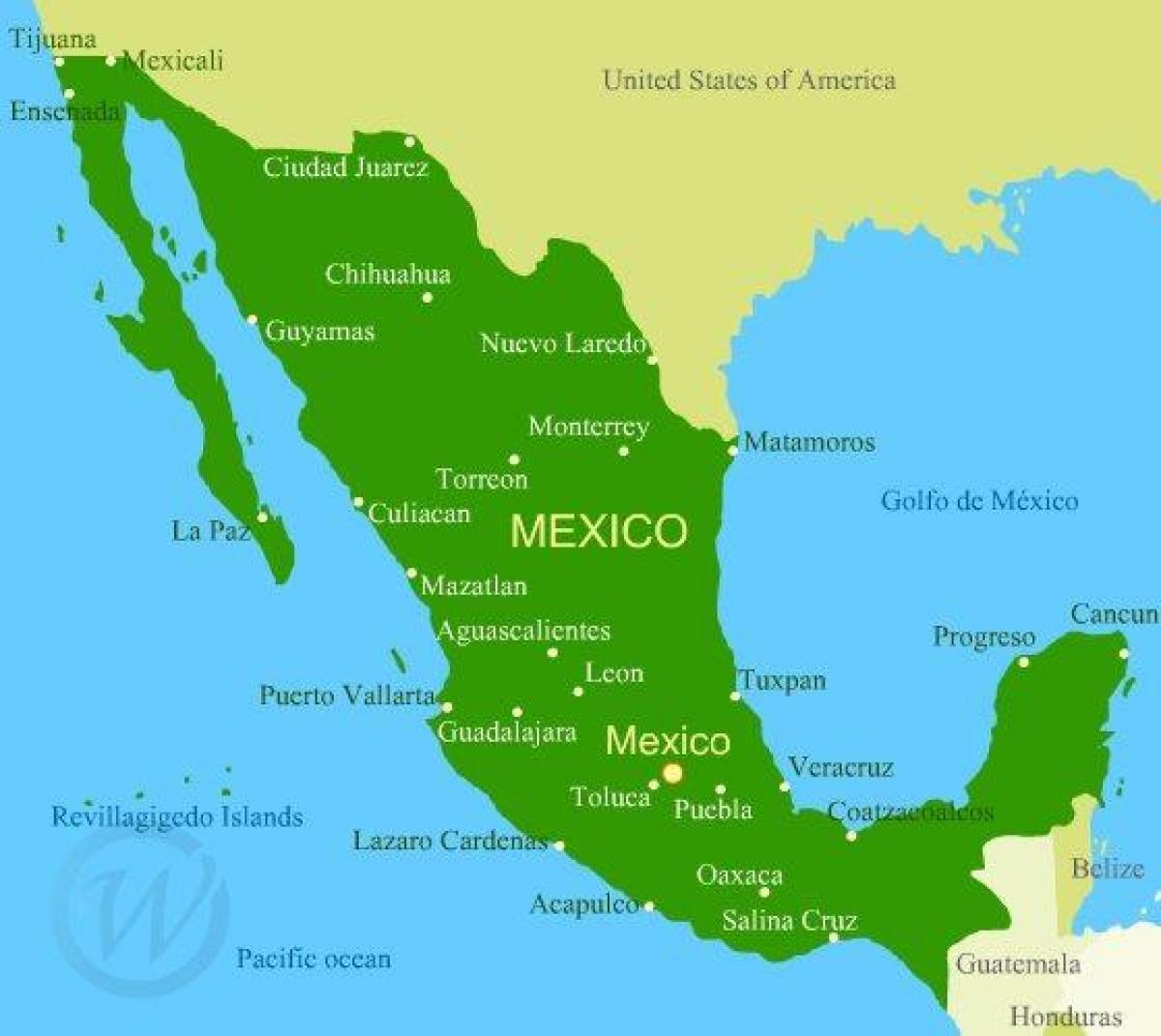 cancun karta Karta över västra kusten av Mexiko   Karta över västkusten Mexiko  cancun karta