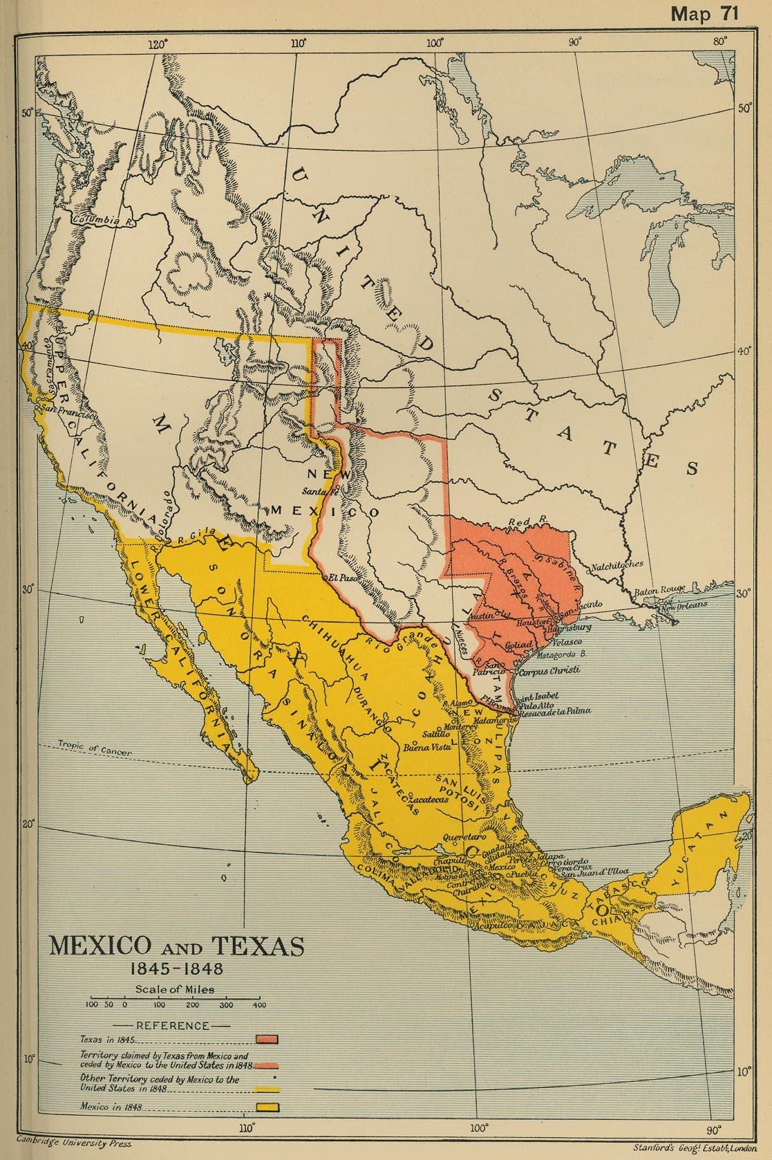 karta över Mexiko 1700