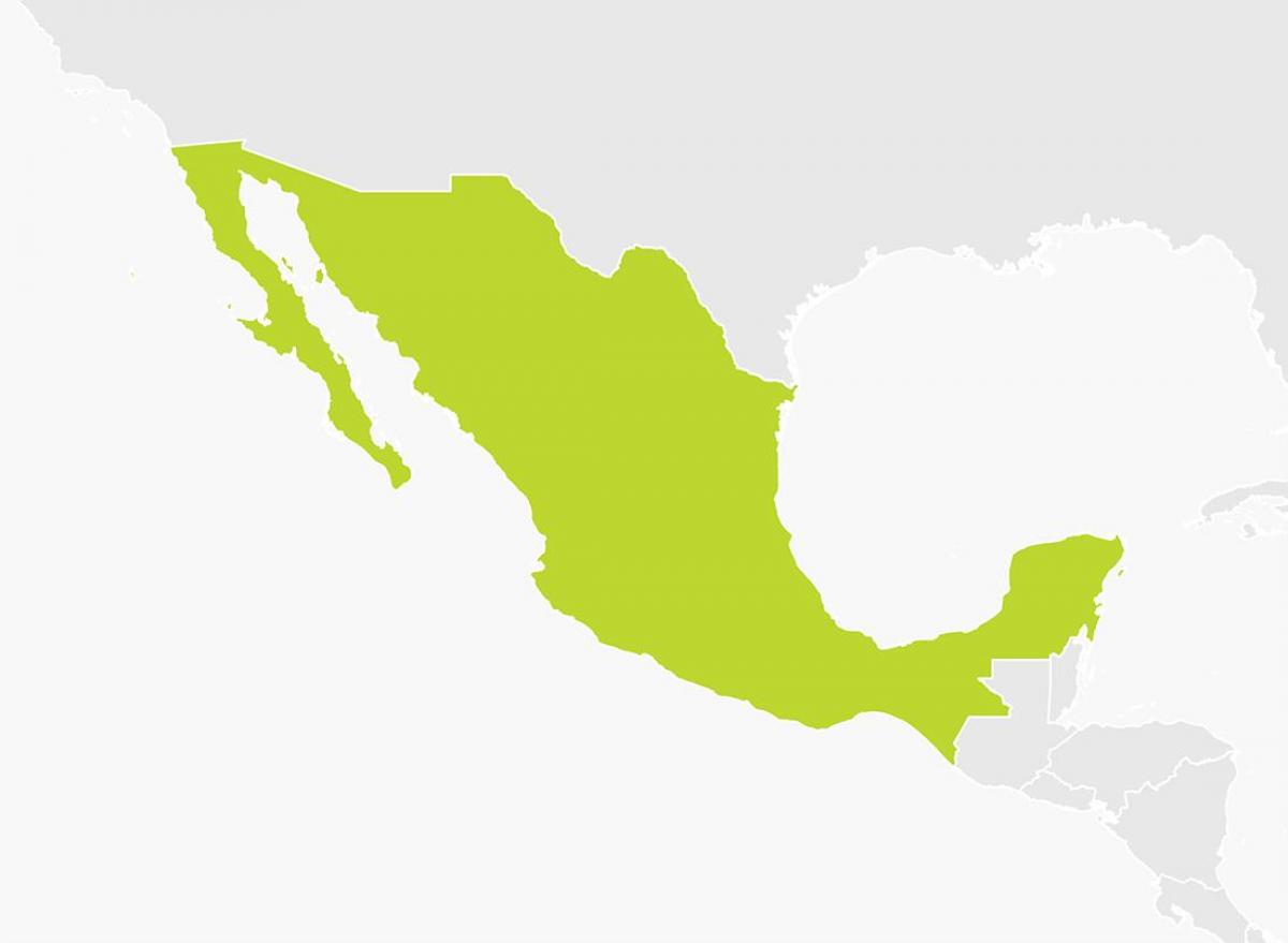 karta över Mexiko png