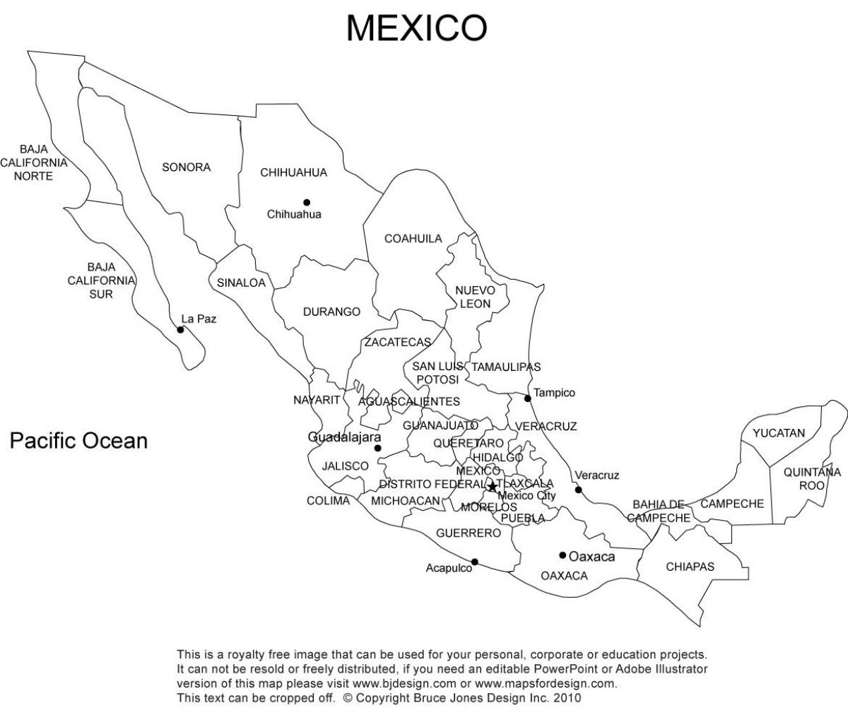 Mexiko karta