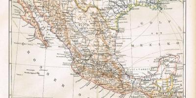 Mexiko gamla karta