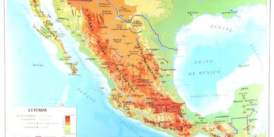 Geografisk karta Mexiko