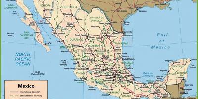 Mexiko på karta