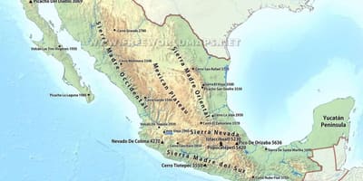 Karta över Mexico-öknen