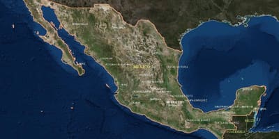 Satellit-karta Mexiko