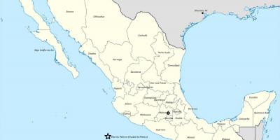 Staterna i Mexiko karta