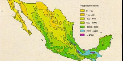 Väder karta för Mexiko