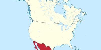 Mexico och amerika karta
