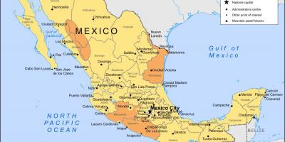 Vädret i Mexiko karta